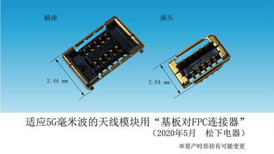适用5G毫米波天线模块用“基板对FPC连接器”开始样品上市发售 <br />实现毫米波通信应用中信号传输的稳定性