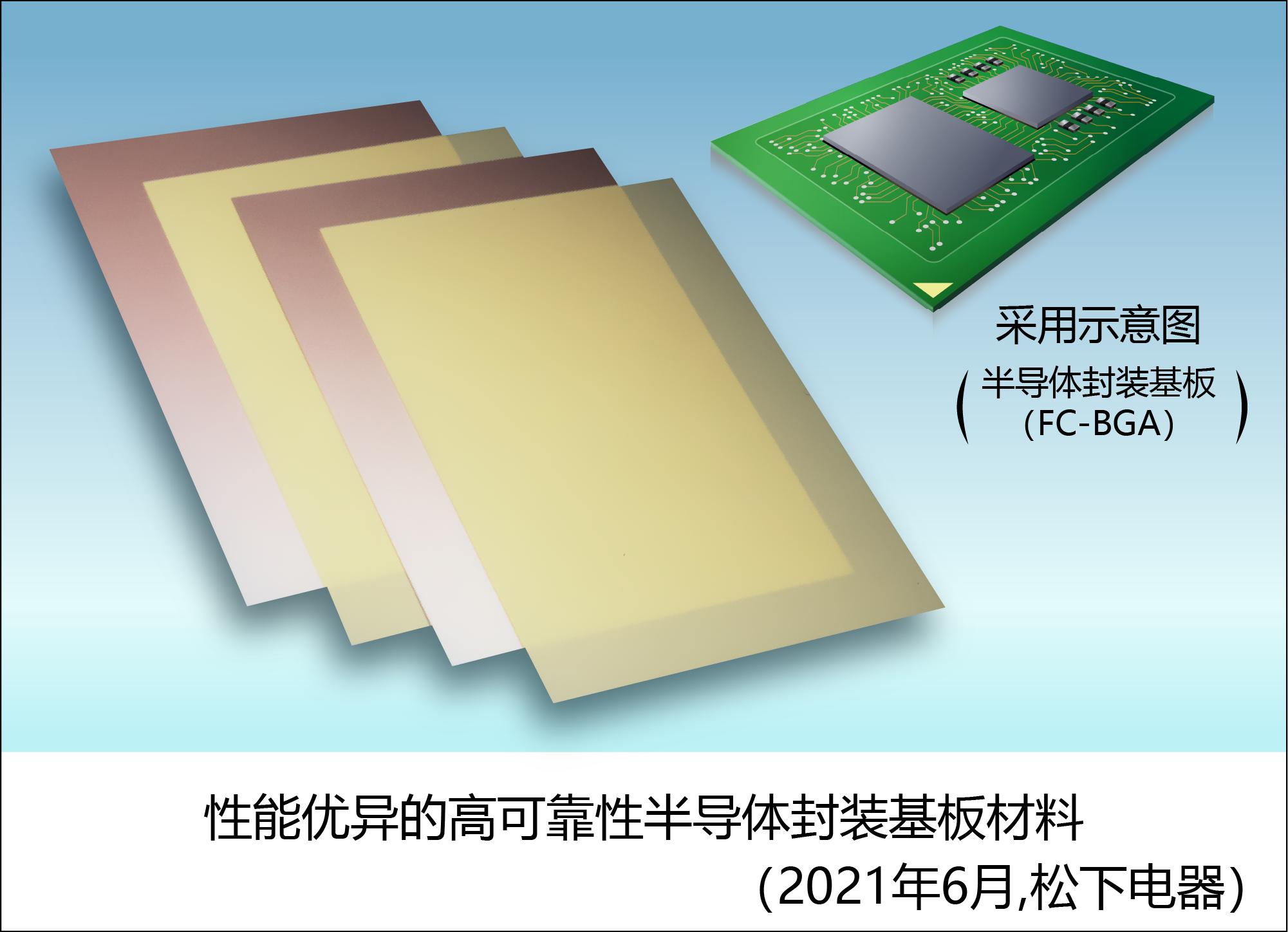 性能优异的高可靠性半导体封装基板材料实现产品化