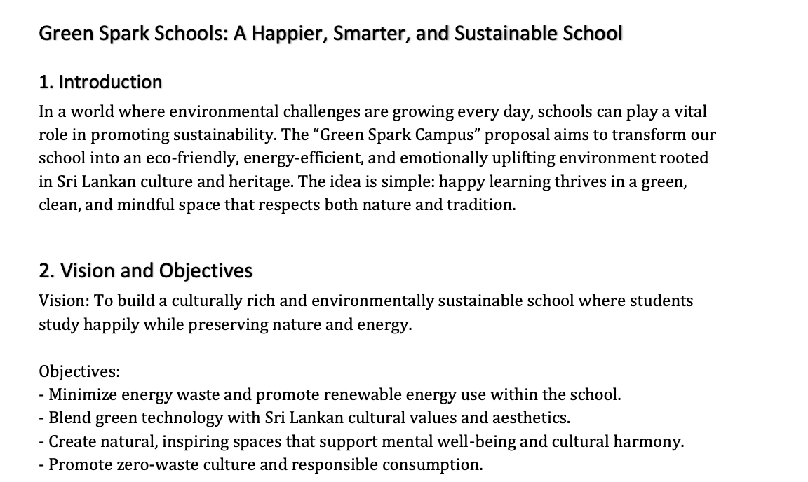 绿色火花学校——快乐、智慧与可持续的明日校园