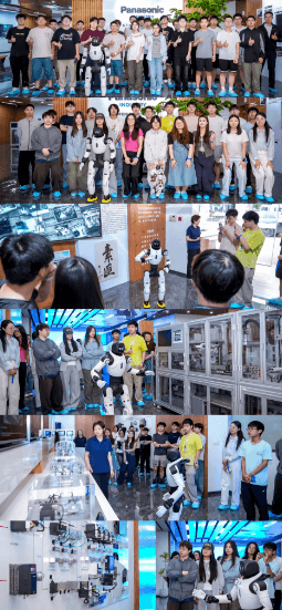 师生们进行展厅见学参观
